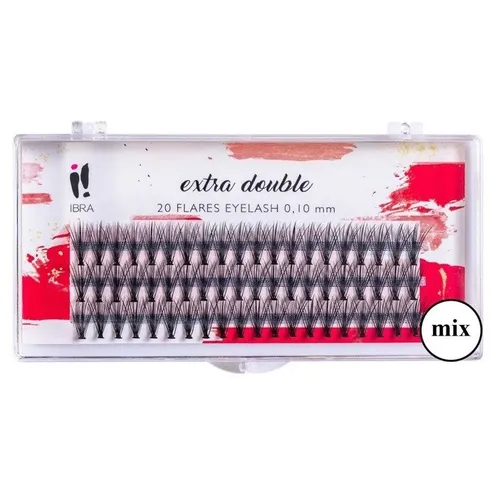 Ibra Extra Double C 20D Knot-free Mix (Kępki rzęs)