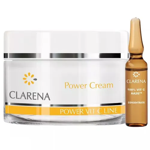 Clarena Power Pure Vit C Line, Power Cream + 100% Vit C AA2G (Krem z 100% aktywną witaminą C) - 2