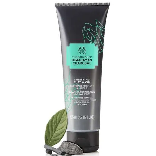 The Body Shop Himalayan Charcoal, Purifying Clay Wash (Żelowa glinka do mycia twarzy z węglem himalajskim)