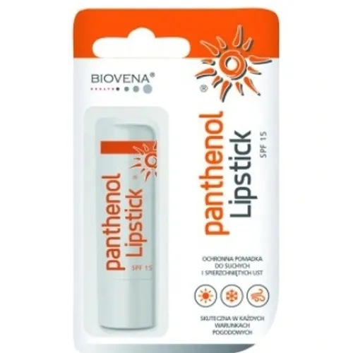 Verco Biovena Panthenol Lipstick SPF 15 (Ochronna pomadka do suchych i spierzchniętych ust)