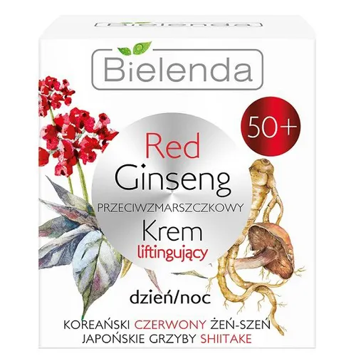 Bielenda Red Ginseng 50+, Przeciwzmarszczkowy krem liftingujący