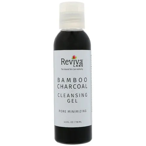 Reviva Labs Bamboo Charcoal, Pore Minimizing Cleansing Gel (Żel do mycia twarzy zmniejszający pory z węglem z bambusa)