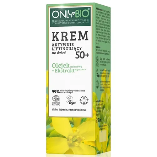 OnlyBio Krem aktywnie liftingujący na dzień skóra wrażliwa 50+