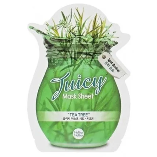 Holika Holika Juicy Mask Sheet `Tea Tree` (Maska w płacie oczyszczająco-ściągająca)