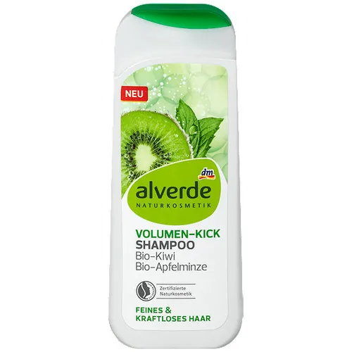Alverde Shampoo Volumen Kick (Szampon dodający objętości z kiwi i miętą jabłkową)