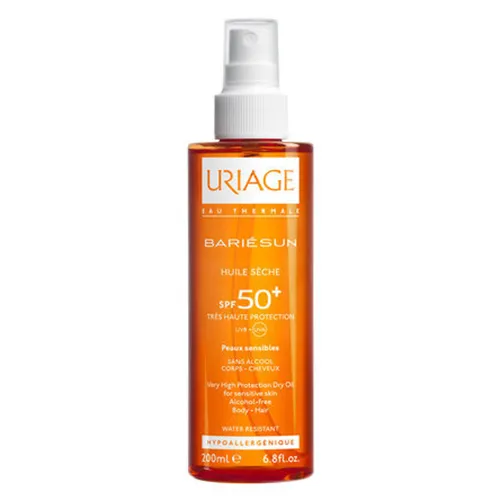 Uriage Bariesun, Huile Sèche SPF 50+ (Suchy olejek do twarzy i ciała w sprayu SPF 50+)