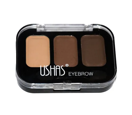 Ushas Eyebrow Palette (Profesjnalny zestaw do stylizacji brwi + wosk)