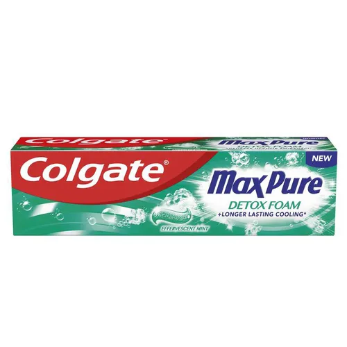 Colgate Max Pure, Detox Foam Effervescent Mint Toothpaste (Pasta do zębów)
