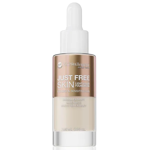 Bell HYPOallergenic, Just Free Skin Light Liquid Foundation (Hypoalergiczny podkład stapiający się ze skórą)