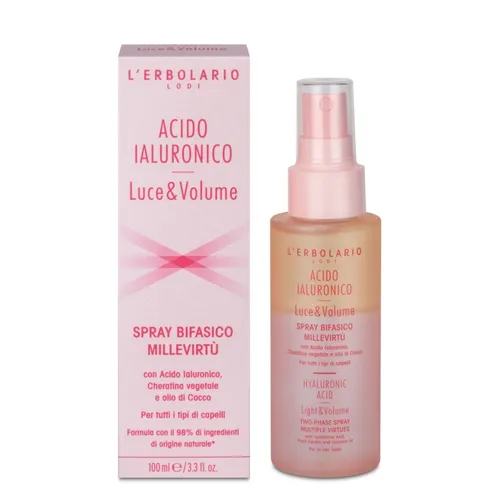L'Erbolario Acido Ialuronico , Spray Bifasico (Spray dwufazowy do włosów)