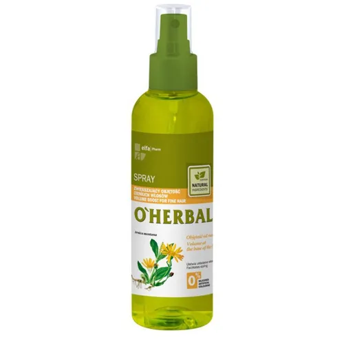 O'Herbal Spray zwiększający objętość cienkich włosów z ekstraktem z arniki