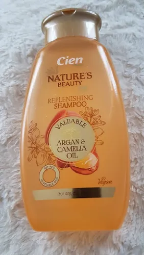 Cien Nature's Beauty, Replenishing Shampoo with Argan & Camelia Oil (Szampon pielęgnujący z olejem arganowym i kameliowym)