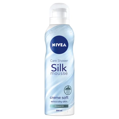 Nivea Silk Mousse, Mus do mycia ciała pod prysznic z olejkiem migdałowym