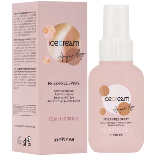 Inebrya Ice Cream, Argan Age, Frizz-free Spray (Spray przeciw puszeniu się włosów)