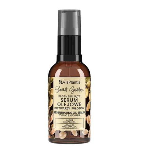Vis Plantis Secret Garden, Regenerujące serum olejowe do twarzy i włosów