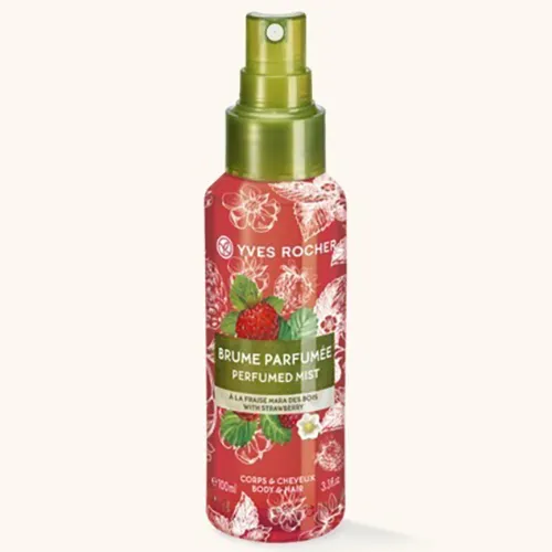Yves Rocher Brume Parfumee Corps & Cheveux A  la fraise (Mgiełka do ciała i włosów `Truskawka`)
