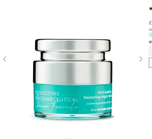 Doctors Formula Marine Collagen Anti-Ageing Restoring Night Moisturiser (Odżywczo-nawilżajacy krem na noc z morskim kolagenem) - 2