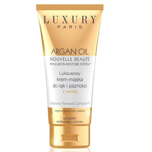 Eveline Cosmetics Luxury Paris, Luksusowy krem - maska do rąk i paznokci z wanilią