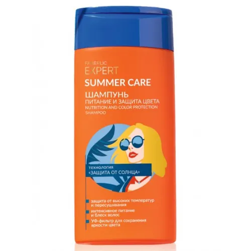 Faberlic Expert, Summer Care, Szampon do wszystkich typów włosów `Odżywianie i ochrona`