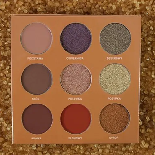 Glam Shop GlamBOX, Paleta cieni do oczu `Brązowy cukier`
