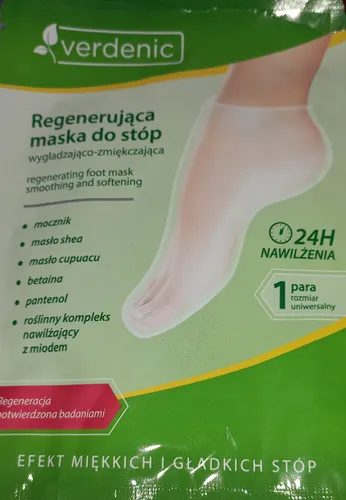 Verdenic Regenerująca maska do stóp wygładzająco-zmiękczająca