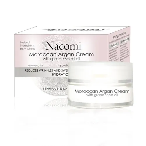 Nacomi Moroccan Argan Cream with Grape Seed Oil (Arganowy krem pod oczy z olejem z pestek winogron) - 2