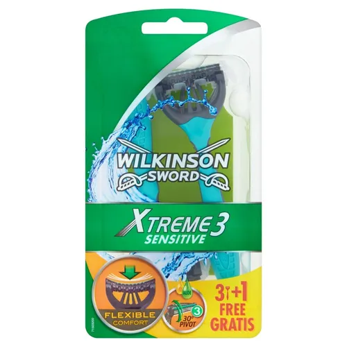 Wilkinson Xtreme3 Sensitive, Jednorazowe maszynki do golenia dla mężczyzn