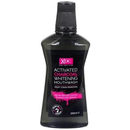 XOC Activated Charcoal Whitening Mouthwash (Wybielający płyn do płukania jamy ustnej z aktywnym węglem)
