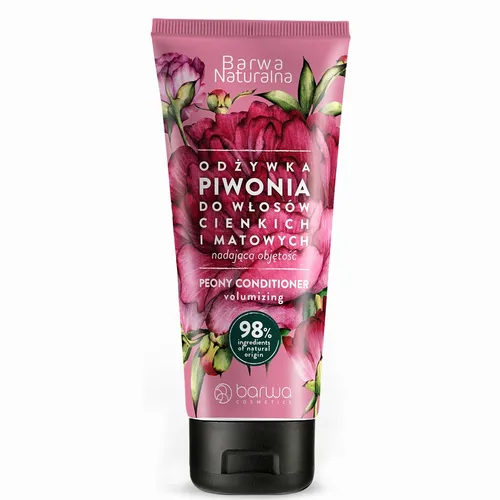 Barwa Naturalna, Odżywka do włosów cienkich i matowych `Piwonia`