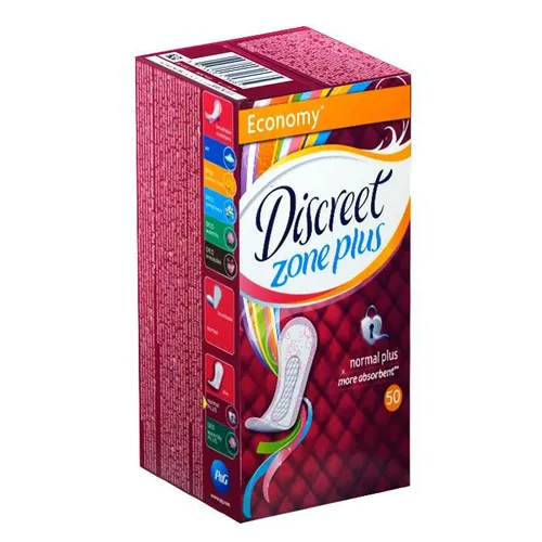 Discreet Zone Plus, Normal Plus More Absorbent (Wkładki higieniczne)