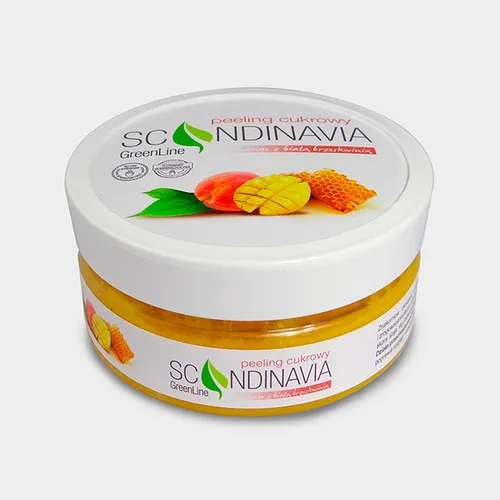 Scandinavia Green Line, Peeling cukrowy `Mango z białą brzoskwinią` - 1