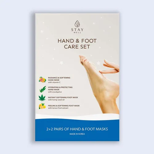 Stay Well Hand & Foot Care Set (Zestaw maseczek do stóp i do dłoni)