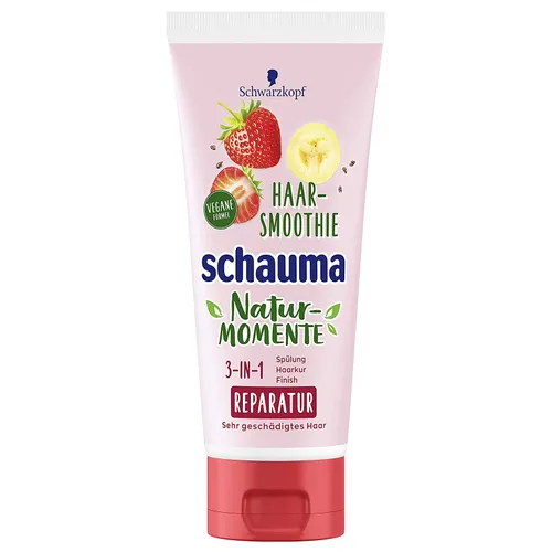 Schauma Nature Moments Hair Smoothie 3in1 Intense Repair (Maska do włosów 3w1 `Banan, truskawka i nasiona chia`)