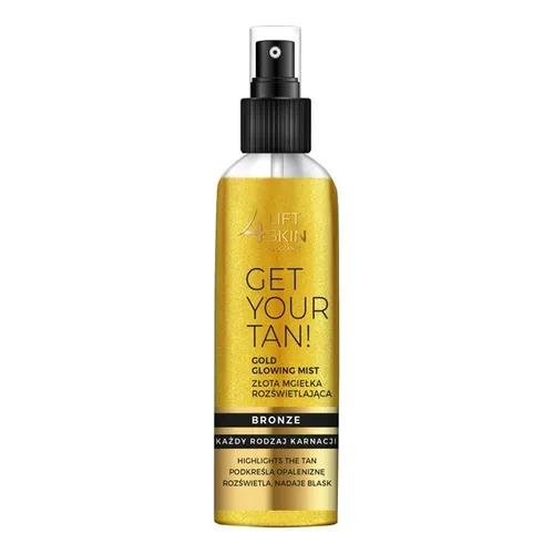 Lift4Skin Get Your Tan!, Gold Glowig Mist (Złota mgiełka rozświetlająca)