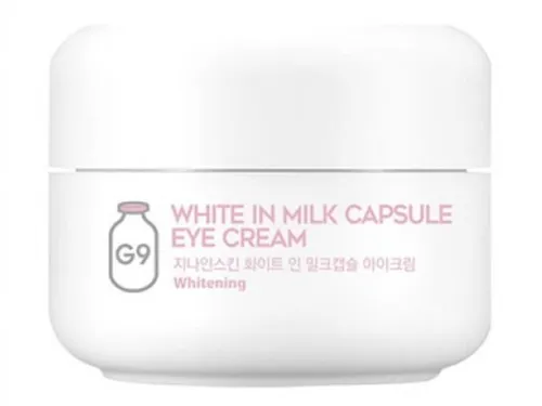 G9Skin White in Milk Capsule Eye Cream Whitening (Wygładzająco-rozjaśniający krem wszechstronnie pielęgnujący skórę wokół oczu)