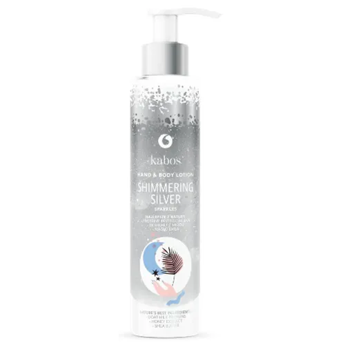 Kabos Cosmetics Shimmering Silver Hand & Body Lotion (Rozświetlający balsam do dłoni i ciała)