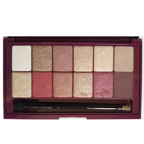 Maybelline New York The Burgundy Bar, Eyeshadow Palette (Paleta cieni do powiek) - 2