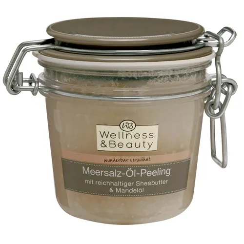 Wellness & Beauty Meersalz-Ol-Peeling mit Reichhaltiger Shea Butter & Mandelöl (Peeling do ciała `Masło shea i olej migdałowy`)