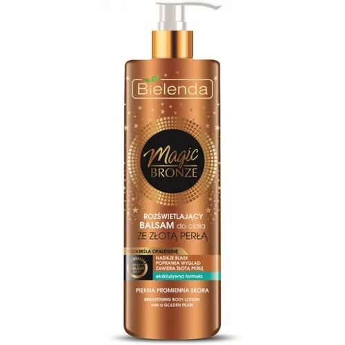 Bielenda Magic Bronze, Rozświetlający balsam do ciała ze złotą perłą