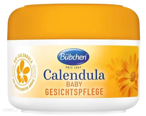 Bubchen Calendula Baby Gesichtspflege (Krem z organicznym nagietkiem do ochrony wrażliwej skóry dziecka)