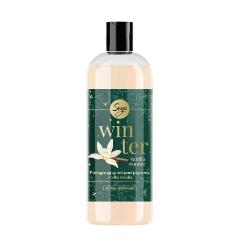 Seyo Winter Vanilla Wonder, Pielęgnujący żel pod prysznic `Słodka wanilia`