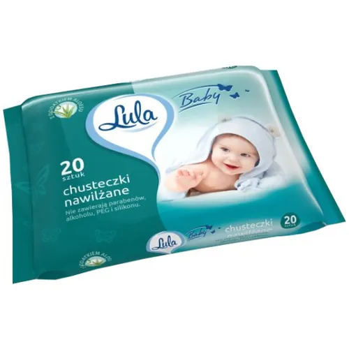 Lula Baby, Chusteczki nawilżane dla dzieci z aloesem
