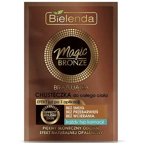 Bielenda Magic Bronze, Brązująca chusteczka do ciała