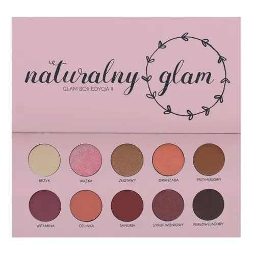 Glam Shop GlamBox, Edycja 11 Naturalny Glam, Paleta cieni do powiek