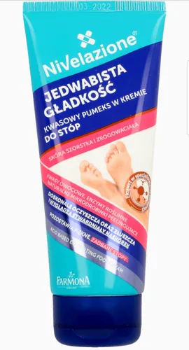 Nivelazione Kwasowy pumeks w kremie do stóp `Jedwabista gładkość` - 1