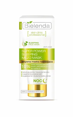 Bielenda Skin Clinic Professional, Super Power Sleeping Mezo Mask (Aktywna maska korygująca anti - age na noc)