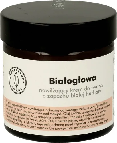 Manufaktura Piękna Nawiilżający krem do twarzy o zapachu białej herbaty `Białogłowa`