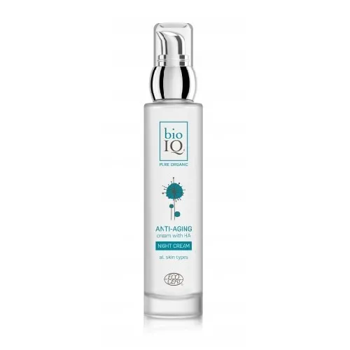 BIO IQ Pure Organic Anti Aging Night Cream with HA (Krem regenerujący na noc)
