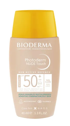 Bioderma Photoderm Nude Touch Mineral SPF 50 + (Podkład mineralny z efektem nude) - 1