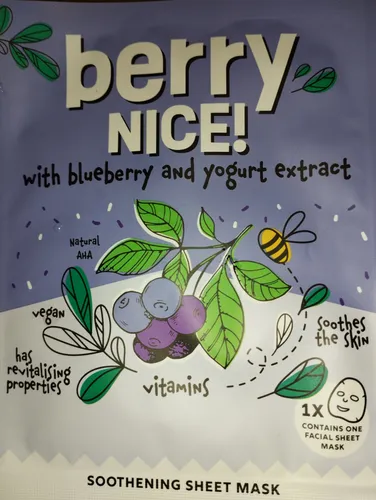 Action Berry Nice Soothening Sheet Mask (Maseczka do twarzy w płachcie)
